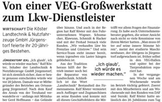 2011 – Von einer VEG-Großwerkstatt zum Lkw-Dienstleister