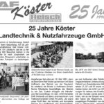 2016 – 25 Jahre Köster Landtechnik & Nutzfahrzeuge GmbH